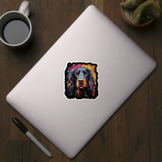 Field Spaniel Rainbow by JH Mart